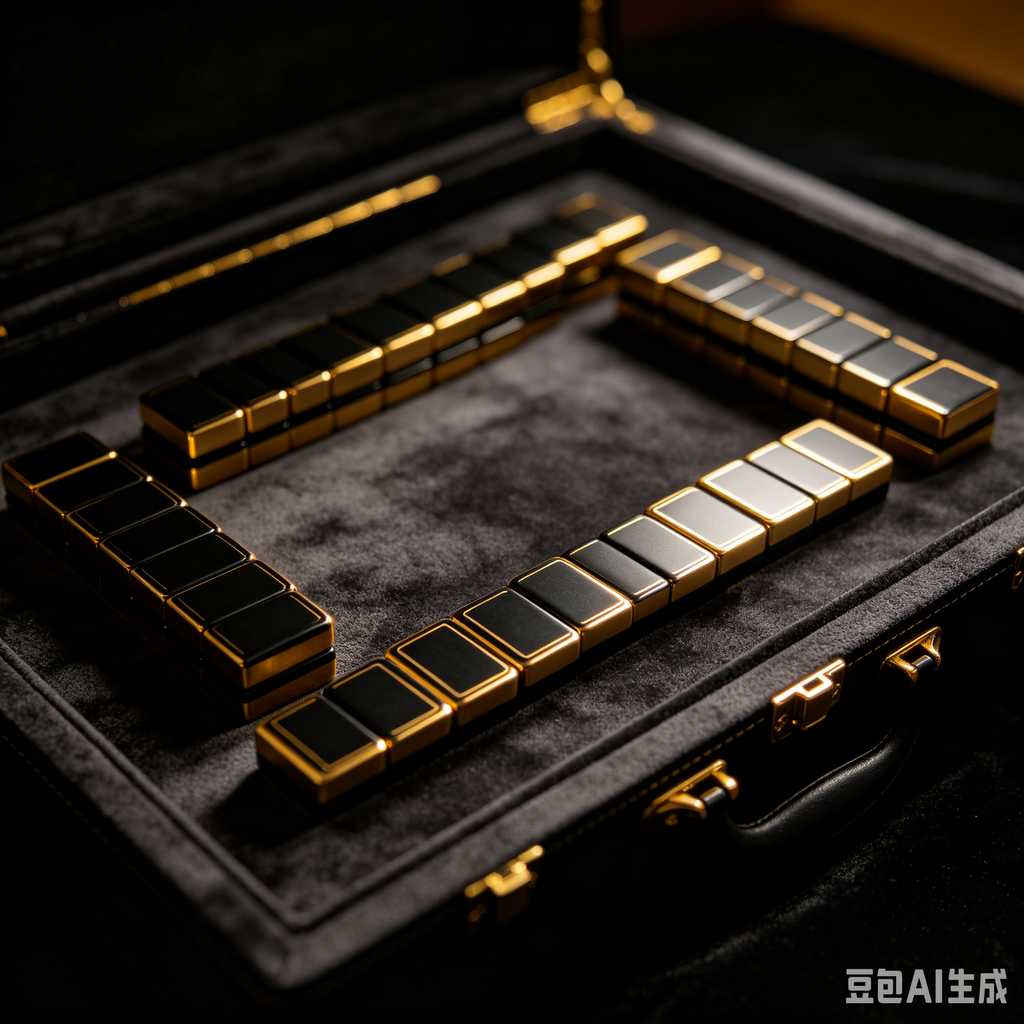 wooden mahjong set